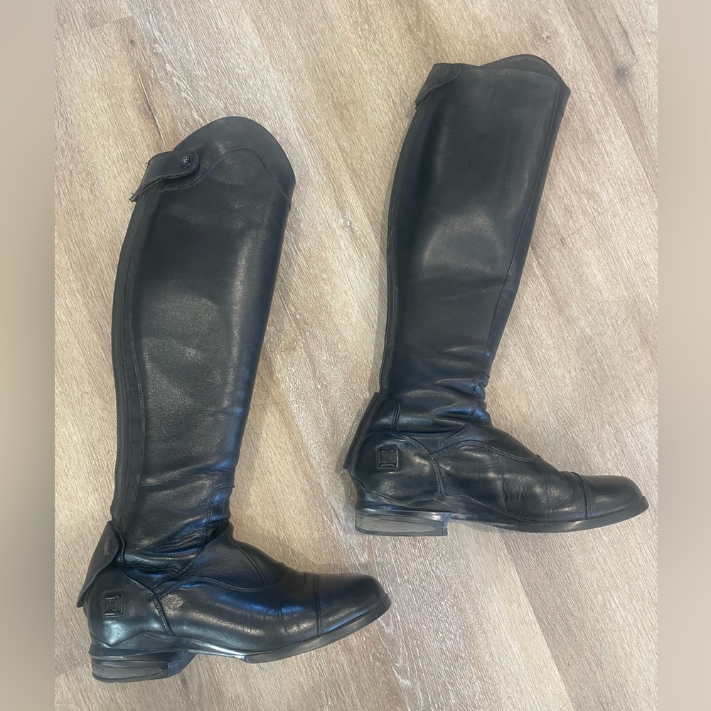 Ariat “Nitro Max” Tall Black Leather Horseback Riding Boots